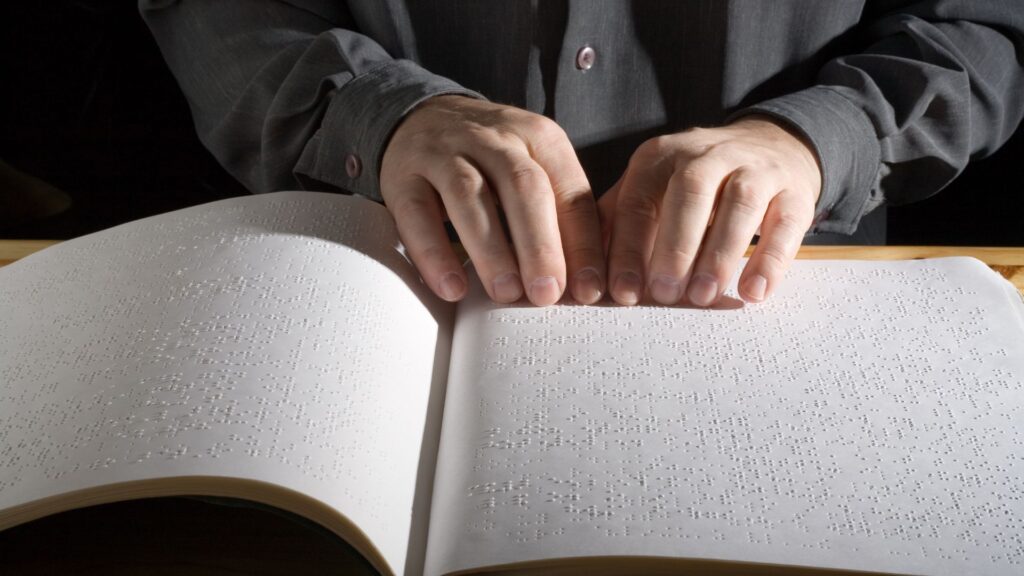 Braille text